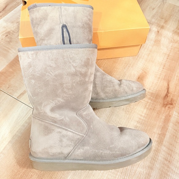 UGG Women's Gray Suede Winter Boots - Picture 5 of 8